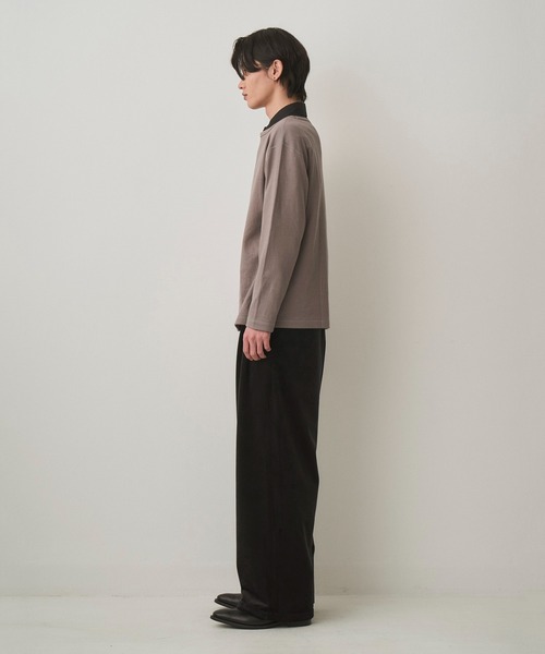 Juha（ユハ）の「INTERLOCK BOATNECK L/S（Tシャツ/カットソー・メンズ・ブラック/グレー/チャコールグレー・3/4）」の16枚目の写真