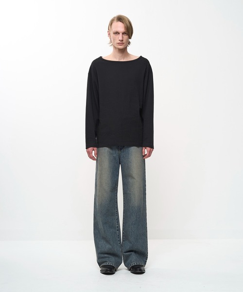 Juha(ユハ)の「INTERLOCK BOATNECK L/S(Tシャツ/カットソー・メンズ・ブラック/グレー/チャコールグレー・3/4)」の14枚目の写真