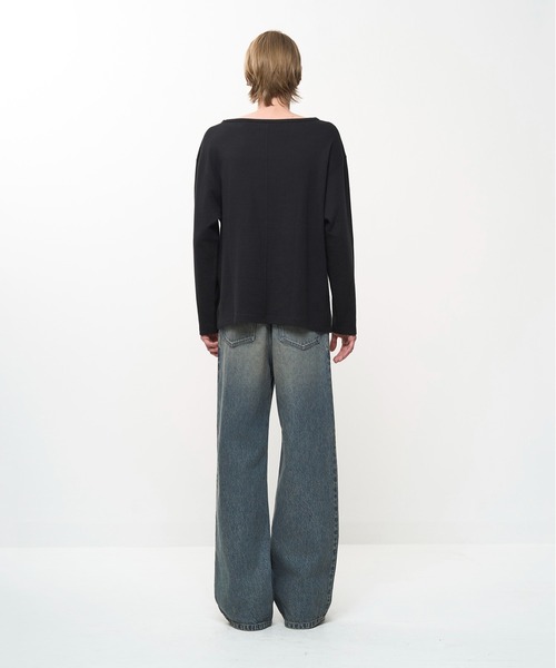 Juha(ユハ)の「INTERLOCK BOATNECK L/S(Tシャツ/カットソー・メンズ・ブラック/グレー/チャコールグレー・3/4)」の16枚目の写真