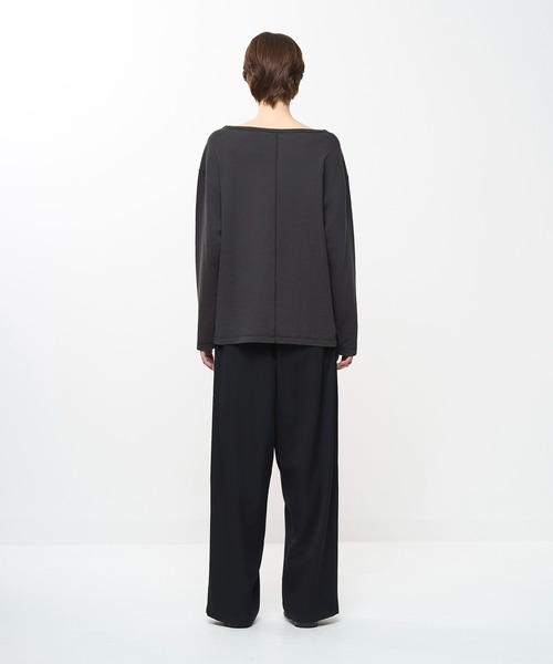 Juha(ユハ)の「INTERLOCK BOATNECK L/S(Tシャツ/カットソー・メンズ・ブラック/グレー/チャコールグレー・3/4)」の19枚目の写真