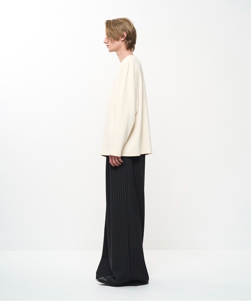 Juha(ユハ)の「INTERLOCK BOATNECK L/S(Tシャツ/カットソー・メンズ・ブラック/グレー/チャコールグレー・3/4)」の21枚目の写真