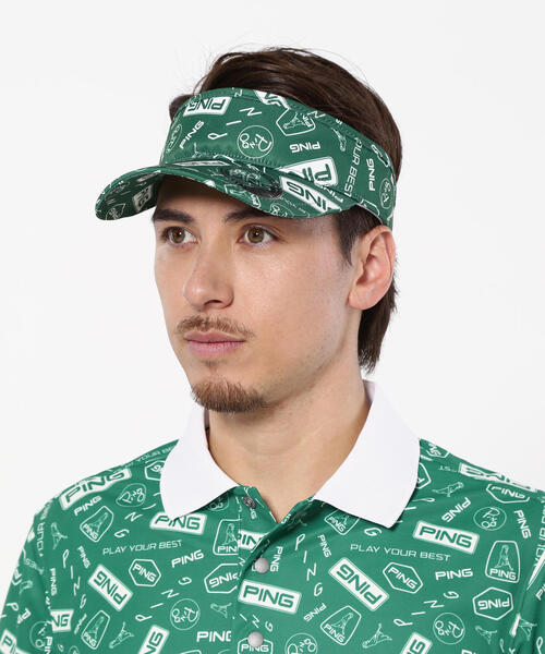 PING（ピン）の「【PING APPAREL】総柄プリントバイザー ＜NATIVE
