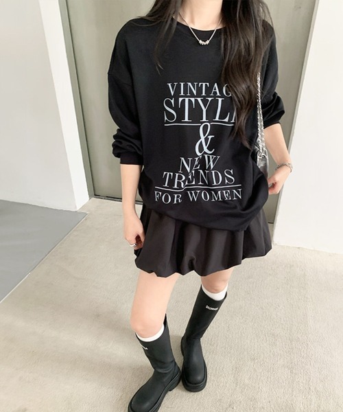 セール】ウエストゴム バルーンミニスカート ふんわりシルエット