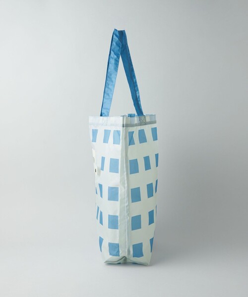 CITEN（シテン）の「＜CITEN＞くるくるパッチンジオメチェック（エコバッグ/サブバッグ・レディース・ライトグレー/ライトブルー/シャーベット・FREE）」の10枚目の写真