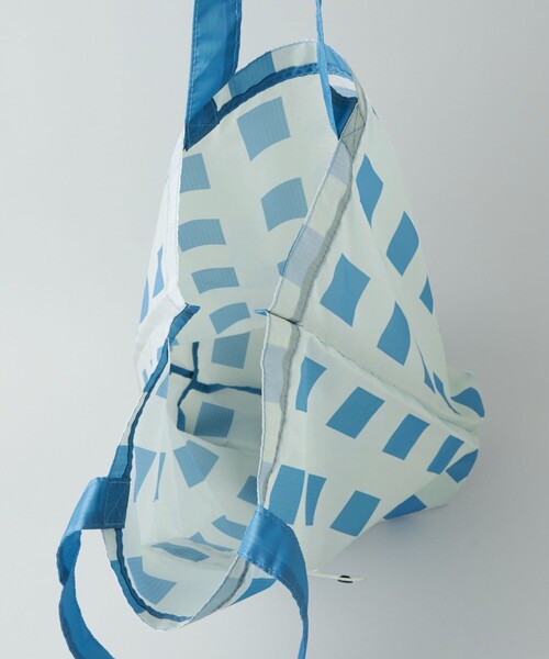 CITEN（シテン）の「＜CITEN＞くるくるパッチンジオメチェック（エコバッグ/サブバッグ・レディース・ライトグレー/ライトブルー/シャーベット・FREE）」の15枚目の写真