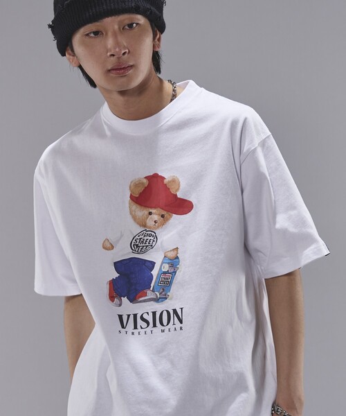 VISION STREET WEAR（ヴィジョンストリートウェア）の「VISION STREET WEAR/ヴィジョンストリートウェアー Bear SkateグラフィックプリントTシャツ(限定展開)(UNISEX)（Tシャツ/カットソー・メンズ・ブラック/グリーン/ホワイト・X-LARGE/LARGE/MEDIUM）」の22枚目の写真