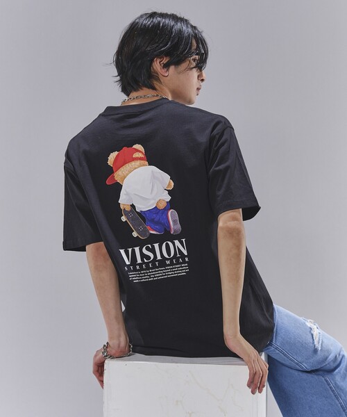 VISION STREET WEAR（ヴィジョンストリートウェア）の「VISION STREET WEAR/ヴィジョンストリートウェアー Bear SkateグラフィックプリントTシャツ(限定展開)(UNISEX)（Tシャツ/カットソー・メンズ・ブラック/グリーン/ホワイト・X-LARGE/LARGE/MEDIUM）」の18枚目の写真
