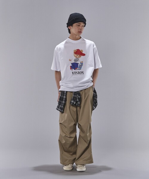 VISION STREET WEAR（ヴィジョンストリートウェア）の「VISION STREET WEAR/ヴィジョンストリートウェアー Bear SkateグラフィックプリントTシャツ(限定展開)(UNISEX)（Tシャツ/カットソー・メンズ・ブラック/グリーン/ホワイト・X-LARGE/LARGE/MEDIUM）」の13枚目の写真