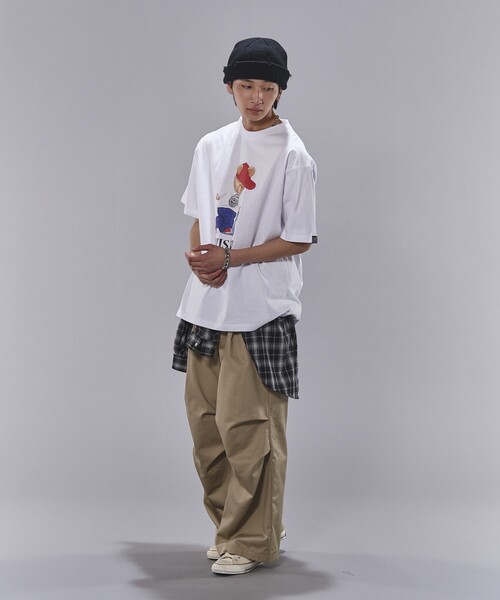 VISION STREET WEAR（ヴィジョンストリートウェア）の「VISION STREET WEAR/ヴィジョンストリートウェアー Bear SkateグラフィックプリントTシャツ(限定展開)(UNISEX)（Tシャツ/カットソー・メンズ・ブラック/グリーン/ホワイト・X-LARGE/LARGE/MEDIUM）」の4枚目の写真