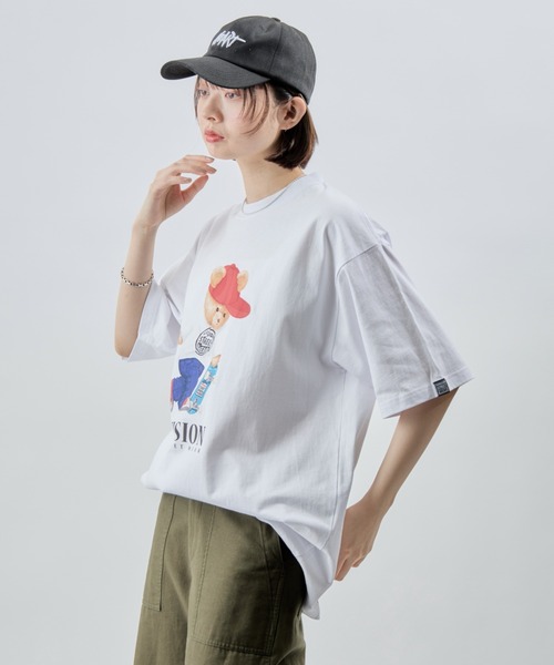 VISION STREET WEAR（ヴィジョンストリートウェア）の「VISION STREET WEAR/ヴィジョンストリートウェアー Bear SkateグラフィックプリントTシャツ(限定展開)(UNISEX)（Tシャツ/カットソー・メンズ・ブラック/グリーン/ホワイト・X-LARGE/LARGE/MEDIUM）」の8枚目の写真