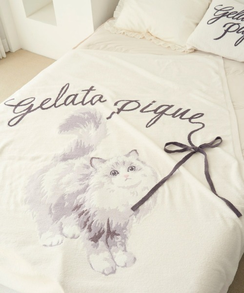 【Sleep】CATジャガードマルチカバー セール】【Sleep】CATジャガードマルチカバー（寝具）｜gelato pique