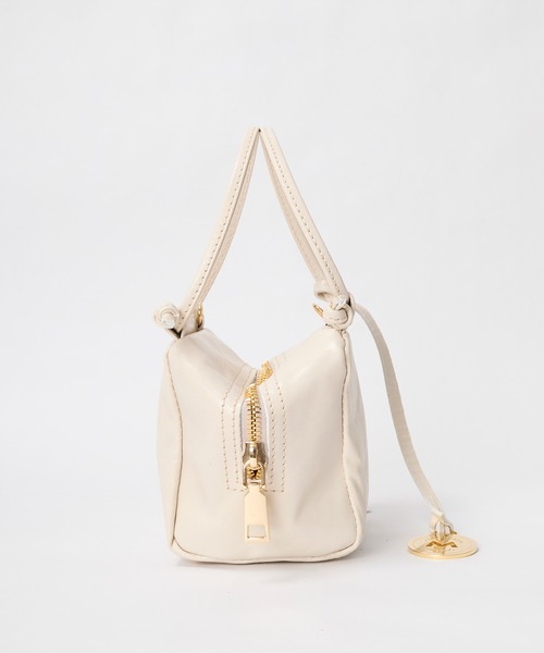 marco masi（マルコマージ）の「【MARCO MASI】キューブミニバッグ-LEATHER MINI SHOULDER BAG（ショルダーバッグ・レディース・レッド/アイボリー/シルバー・FREE）」の8枚目の写真