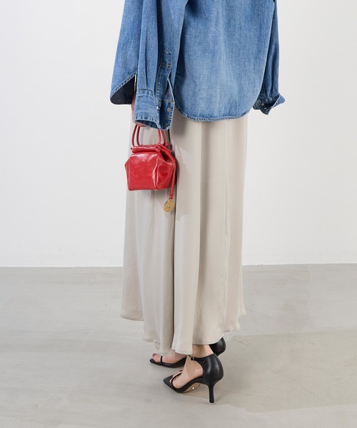 marco masi（マルコマージ）の「【MARCO MASI】キューブミニバッグ-LEATHER MINI SHOULDER BAG（ショルダーバッグ・レディース・レッド/アイボリー/シルバー・FREE）」の17枚目の写真