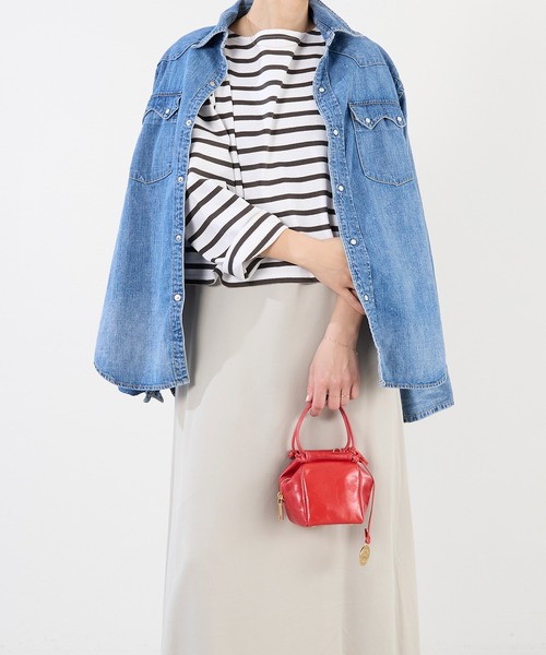 marco masi（マルコマージ）の「【MARCO MASI】キューブミニバッグ-LEATHER MINI SHOULDER BAG（ショルダーバッグ・レディース・レッド/アイボリー/シルバー・FREE）」の19枚目の写真