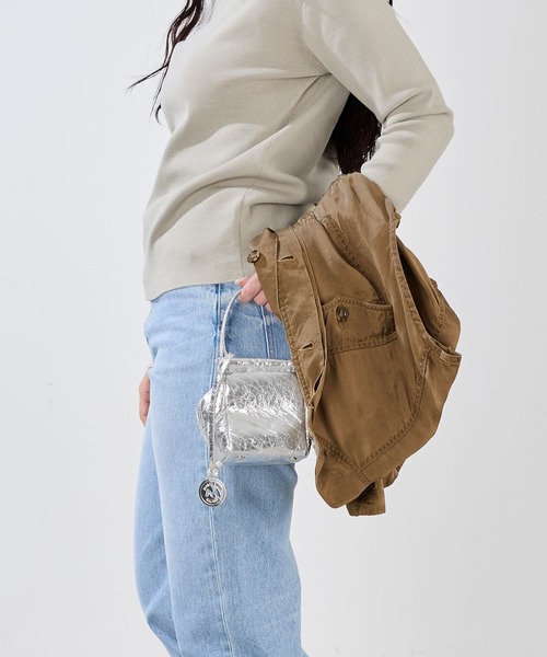 marco masi（マルコマージ）の「【MARCO MASI】キューブミニバッグ-LEATHER MINI SHOULDER BAG（ショルダーバッグ・レディース・レッド/アイボリー/シルバー・FREE）」の22枚目の写真