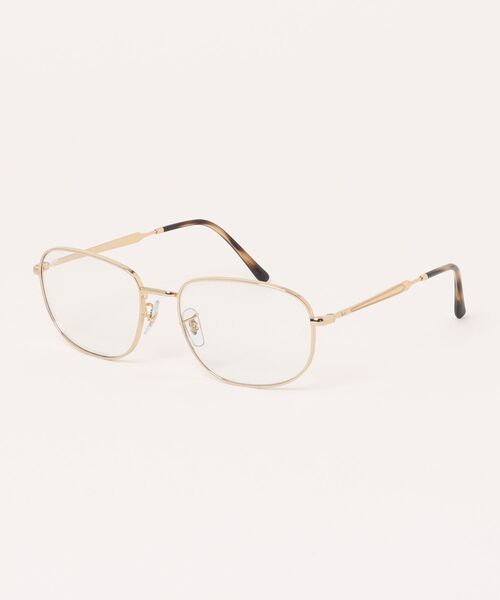 Ray-Ban スクエアサングラス 透明黄褐色 Ray-Ban スクエアサングラス