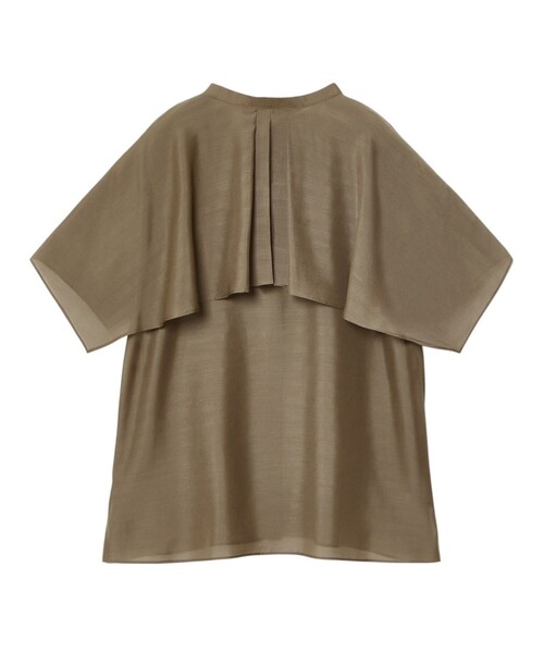 セール】スパンローンケープラッフルブラウス（シャツ/ブラウス