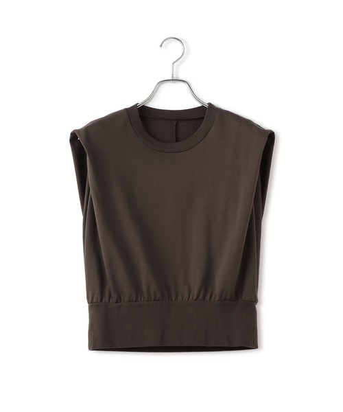 【EMOELLE】・【サステナブル】スリーブレスタックプルオーバー ADAM ET ROPE' tシャツ 「EMOELLE」・「サステナブル」スリーブ