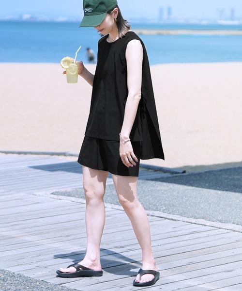 reca(レカ)の「ラッシュガードショートパンツ(ラッシュガード・レディース・ブラック・M/L)」の6枚目の写真