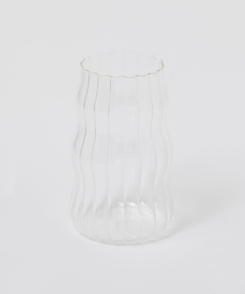 ★ガラス フラワーベース★ うねうねガラスフラワーベース[ライン] / 418840（フラワー