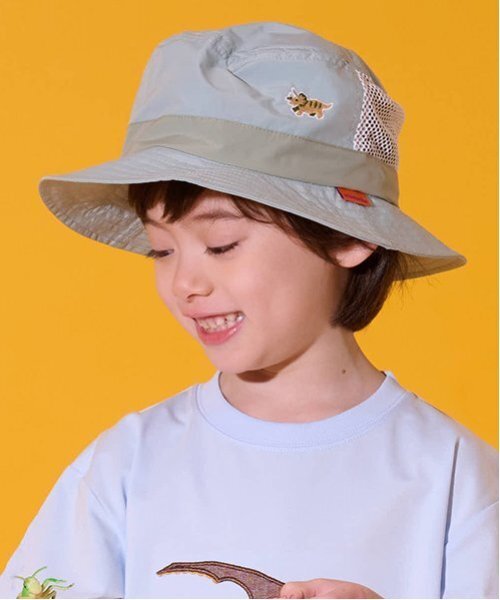 kladskap（クレードスコープ）の「恐竜アウトドアハット（ハット・キッズ・ライトカーキ/マスタード/ブルー系その他・51-53cm/S(48-50cm)/L(54-56cm)）」の2枚目の写真
