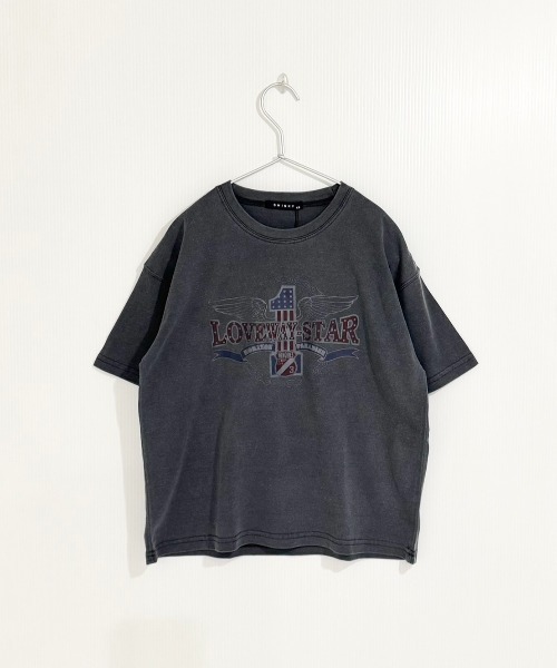 SHISKY(シスキー)の「SHISKY / シスキー ピグメント加工 バイカーデザインフロントプリント オーバーサイズTシャツ 半袖 キッズ(Tシャツ/カットソー・キッズ・グレー系/ブラック系2/ブラック系4/グレー系2/グレー系3/グレー系4/ブラック系3/ブラック系・110/120/130/140/150/160)」の17枚目の写真