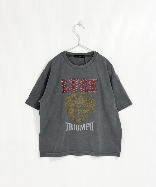 SHISKY(シスキー)の「SHISKY / シスキー ピグメント加工 バイカーデザインフロントプリント オーバーサイズTシャツ 半袖 キッズ(Tシャツ/カットソー・キッズ・グレー系/ブラック系2/ブラック系4/グレー系2/グレー系3/グレー系4/ブラック系3/ブラック系・110/120/130/140/150/160)」の11枚目の写真