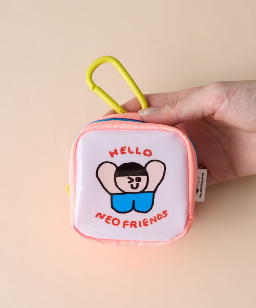 BIRTHDAY BAR（バースデイバー）の「【maitoparta　マイトパルタ】カラビナ付きミニポーチ（ポーチ・レディース・ピンク/ブルー/レッド・0）」の3枚目の写真