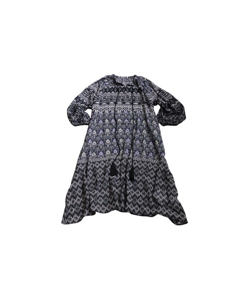 antiqua（アンティカ）の「ドビープリントワンピース（ワンピース・レディース・ブルー系その他/ブラックミックス・ONESIZE）」の14枚目の写真