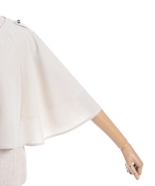 axes femme（アクシーズファム）の「チェーン付ダブルバラ釦ケープ（ベスト・レディース・ブラック/ネイビー/キナリ・FREE）」の12枚目の写真