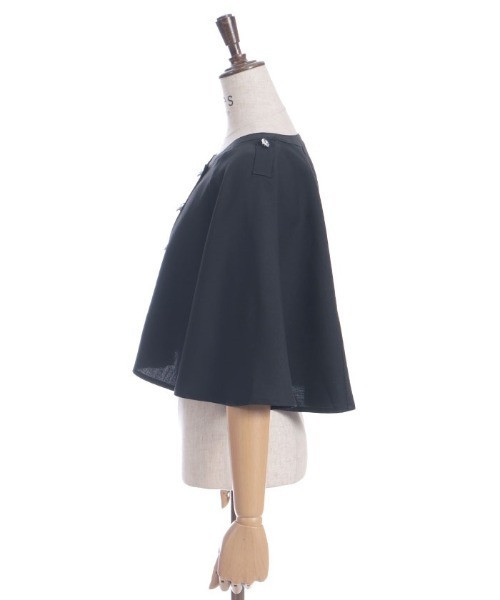 axes femme（アクシーズファム）の「チェーン付ダブルバラ釦ケープ（ベスト・レディース・ブラック/ネイビー/キナリ・FREE）」の14枚目の写真