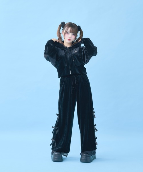 お嬢ベロアセットアップ（セットアップ）｜Hauls（ハウルズ）の