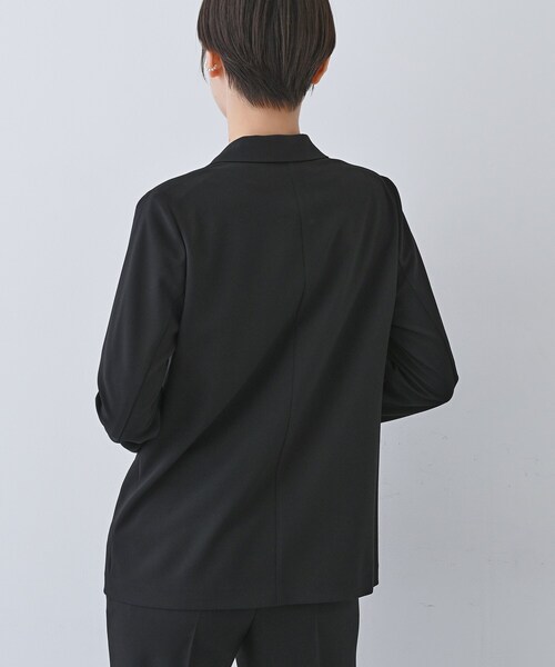 INDIVI（インディヴィ）の「【洗える／夏スーツ】ミニ千鳥柄テーラードカラージャケット（テーラードジャケット・レディース・ブラック系3/ブラウン系4/ブラウン系6/ブラック・03/05/13/15 /36/38/40）」の7枚目の写真