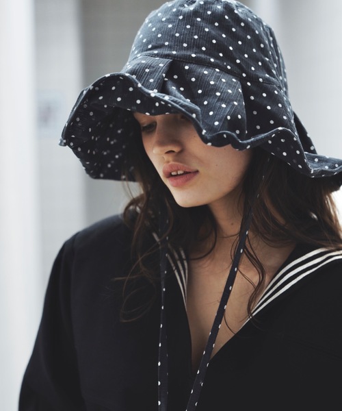 ORIENT MILLINERY(オリエント ミリナリー)の「MIZRI【ミズリ】(ハット・レディース・ネイビー/ブラック/パープル・FREE)」の8枚目の写真