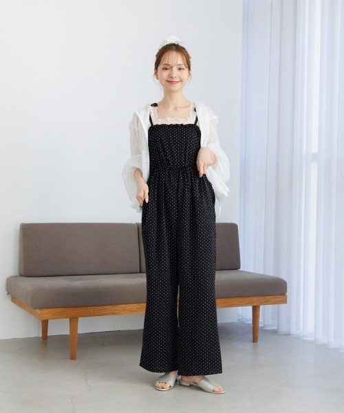 flower(フラワー)の「サマリーフリルロンパース(サロペット/オーバーオール・レディース・イエロー/ブラック・FREE)」の11枚目の写真