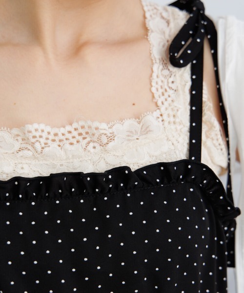 flower(フラワー)の「サマリーフリルロンパース(サロペット/オーバーオール・レディース・イエロー/ブラック・FREE)」の5枚目の写真