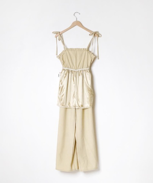 flower(フラワー)の「サマリーフリルロンパース(サロペット/オーバーオール・レディース・イエロー/ブラック・FREE)」の20枚目の写真