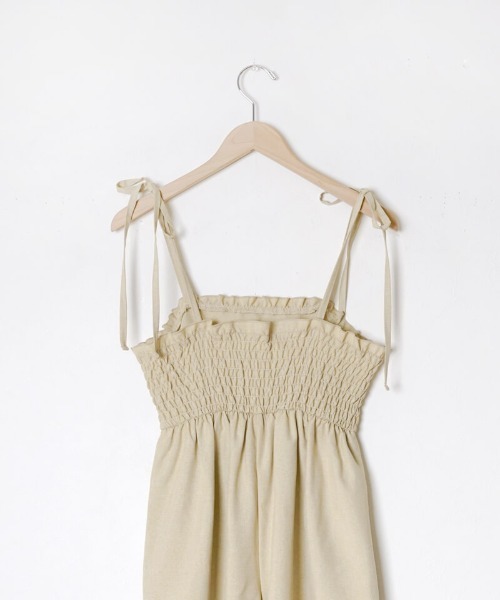 flower(フラワー)の「サマリーフリルロンパース(サロペット/オーバーオール・レディース・イエロー/ブラック・FREE)」の18枚目の写真