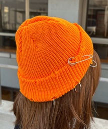 IO（イオ）（イオ）の「【ANTHE】 パンク風ダメージ加工ワッチCAP / ant-000035（ニットキャップ/ビーニー）」