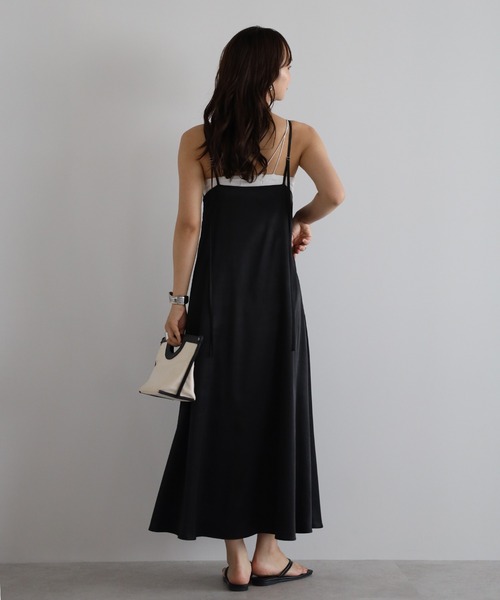ワンピース Saintonge セール】【動画あり】satin camisole one piece with choker