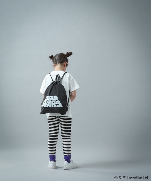 LOWRYS FARM（ローリーズファーム）の「ＳＴＡＲ　ＷＡＲＳ／ナップサック　451875（バックパック/リュック・キッズ・アイボリー/ブラック・FREE）」の5枚目の写真