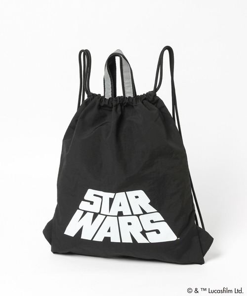 LOWRYS FARM（ローリーズファーム）の「ＳＴＡＲ　ＷＡＲＳ／ナップサック　451875（バックパック/リュック・キッズ・アイボリー/ブラック・FREE）」の6枚目の写真