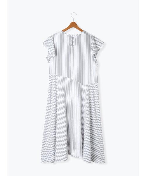 Lugnoncure(ルノンキュール)の「ストライプサッカーワンピース《2025summer catalog item》(ワンピース・レディース・ブラック/オフホワイト/ブラウン・F)」の11枚目の写真