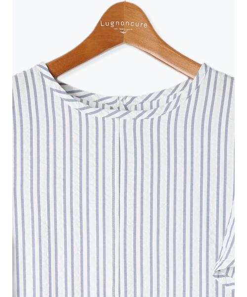 Lugnoncure(ルノンキュール)の「ストライプサッカーワンピース《2025summer catalog item》(ワンピース・レディース・ブラック/オフホワイト/ブラウン・F)」の12枚目の写真