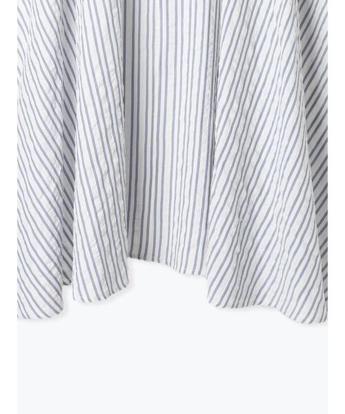 Lugnoncure(ルノンキュール)の「ストライプサッカーワンピース《2025summer catalog item》(ワンピース・レディース・ブラック/オフホワイト/ブラウン・F)」の14枚目の写真