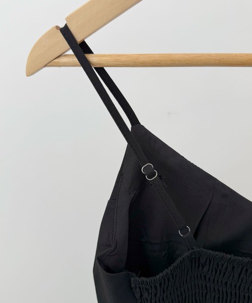 Futier land（フューティアランド）の「バックリボンキャミワイドオールインワン（つなぎ/オールインワン・レディース・ブルー/ブラック/ベージュ・MEDIUM）」の21枚目の写真