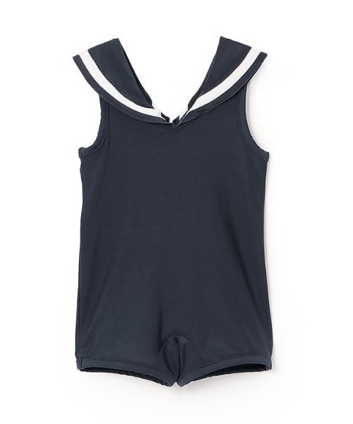 petit main(プティマイン)の「【SWIM】boysセーラー衿水着(水着・キッズ・ネイビー/アイボリー・80cm/70cm)」の3枚目の写真
