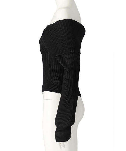 ANAP（アナップ）の「リブニットビッグカラーZIPカーディガン（カーディガン/ボレロ・レディース・ネイビー/グレー/ブラック・FREE）」の20枚目の写真