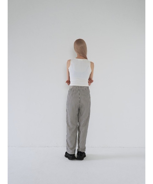 Uenui（ウニュイ）の「ストライプ ドローストリング ルーズ パンツ（スウェットパンツ・レディース・その他・FREE）」の7枚目の写真
