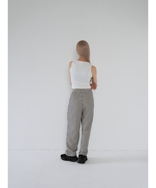 Uenui（ウニュイ）の「ストライプ ドローストリング ルーズ パンツ（スウェットパンツ・レディース・その他・FREE）」の8枚目の写真
